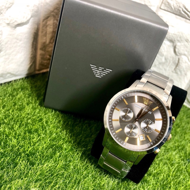 Emporio armani-亞曼尼(AR11076) 手錶阿瑪尼手錶男錶潮流鋼錶名牌手錶手錶潮流腕錶時尚精品三眼