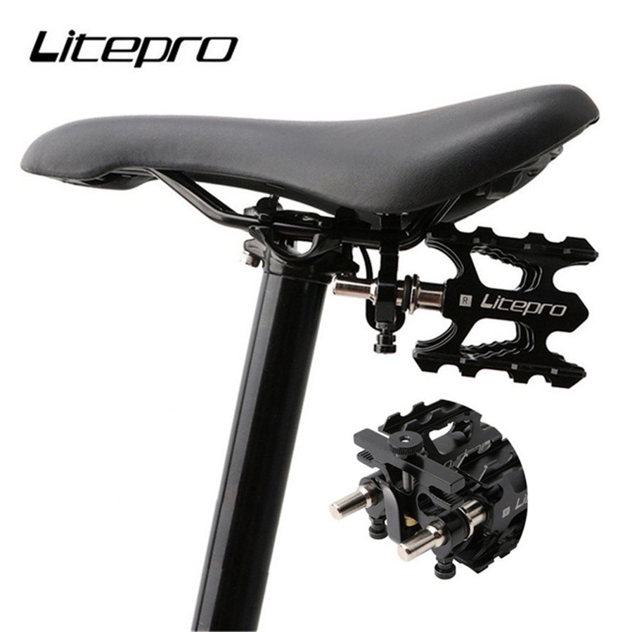 Litepro 自行車鋁合金 QR 踏板放置扣踏板快速釋放裝置適用於 Brompton 自行車