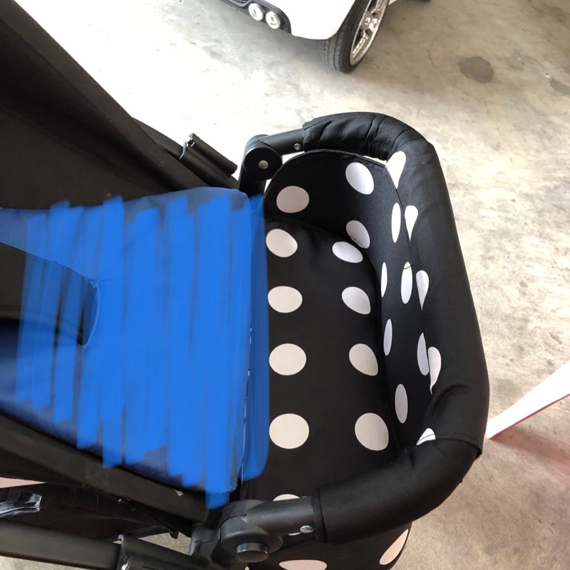 yoya推車配件-可調扶手+腳托+雨罩