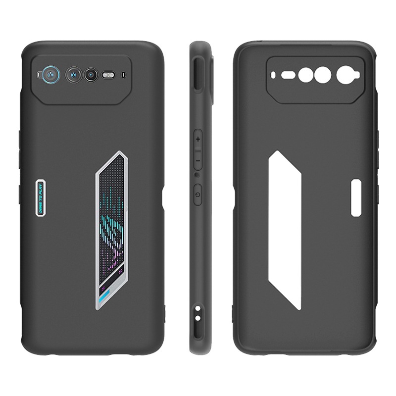 Asus ROG Phone 6 手機殼黑色/透明軟 TPU 矽膠手機殼,適用於華碩 ROG Phone 6 Pro