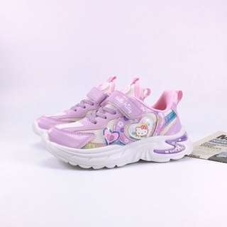 花的貓 Hello kitty 凱蒂貓運動鞋 魔鬼氈懶人鞋 舒適布鞋 722117