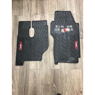 【猴野人】BENZ 賓士 26噸/35噸 四期 貨車 橡膠防水腳踏墊 防潮 專用卡扣設計