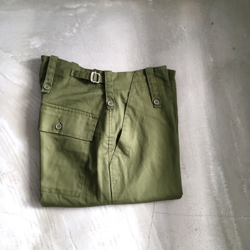英軍公發 British Army OG Lightweight 野戰軍褲 可調式腰圍 vintage 古著 OG107