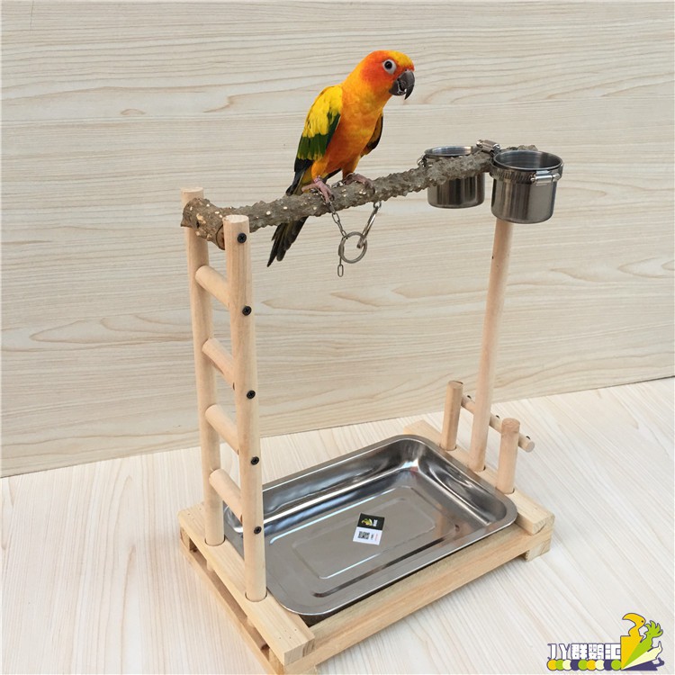 花椒木站棍鳥架鸚鵡站架鸚鵡籠站桿訓鍊架鳥籠實木站架hd 蝦皮購物