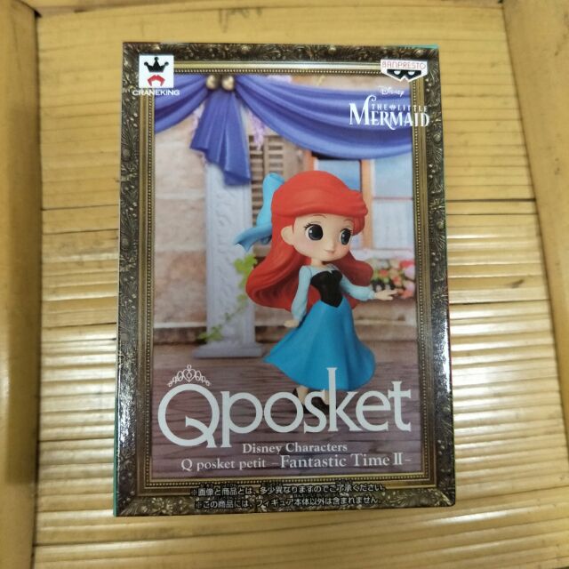 日本線上娃娃機夾取 Q posket 迪士尼 小美人魚 愛麗兒（小盒公仔）