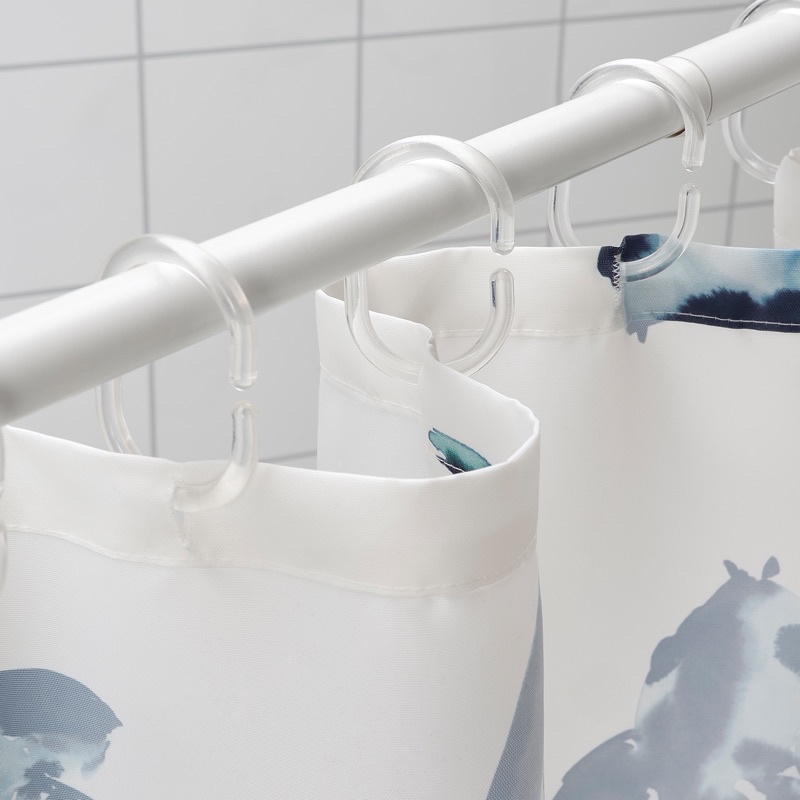 IKEA RINGSJÖN 浴簾環 透明 12件裝