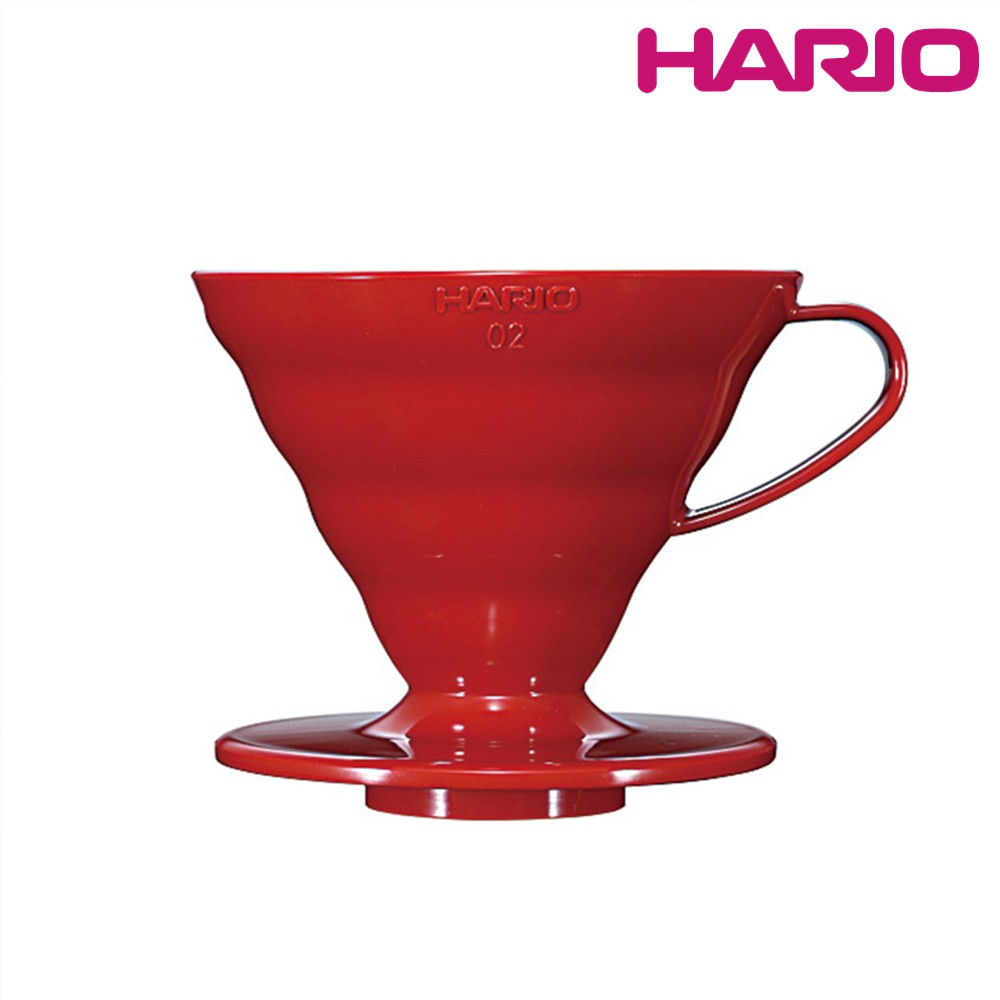 HARIO V60樹脂濾杯02紅色(VD-02R)