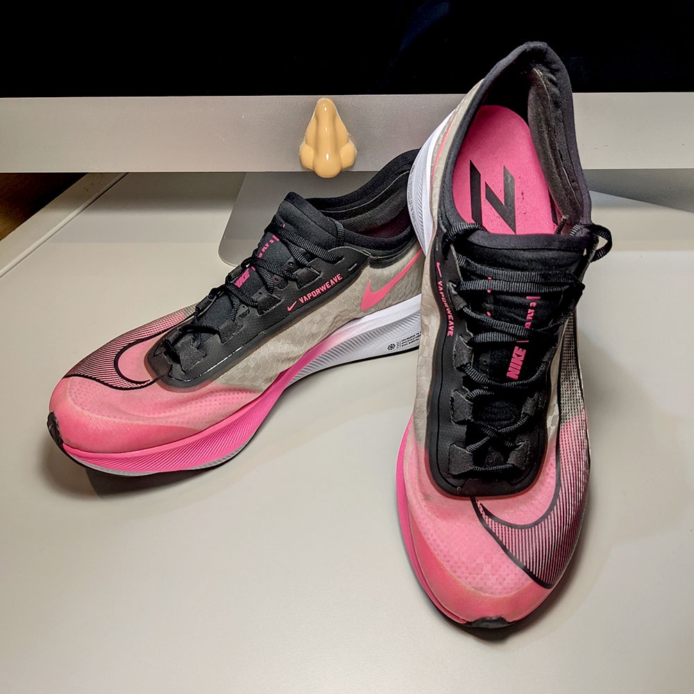 Nike Zoom Fly 3 馬拉松 AT8240-600 無盒 US12 / Pink Blast黑粉