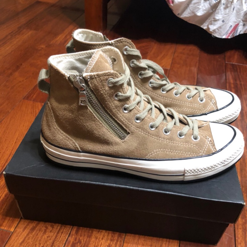 CONVERSE CHUCK TAYLOR 1970S X RIRI ZIP  拉鍊 麂皮 卡其色