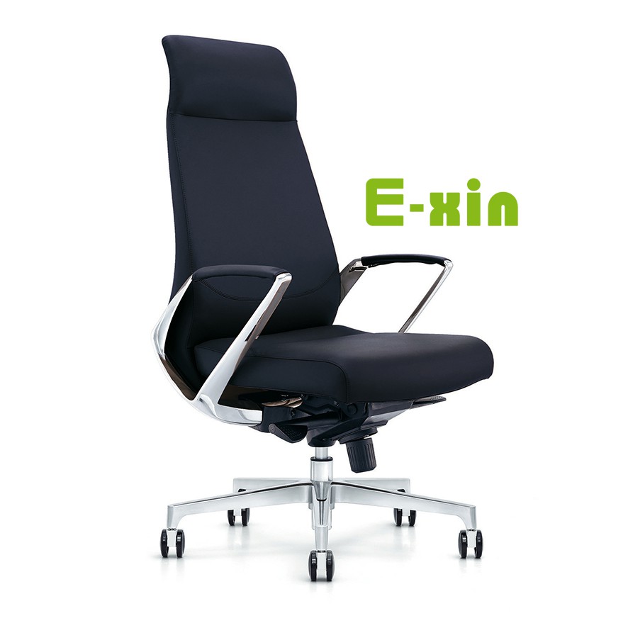 【E-xin】滿額免運 638-3 大型牛皮辦公椅 主管椅 電腦椅 人體工學椅 辦公椅