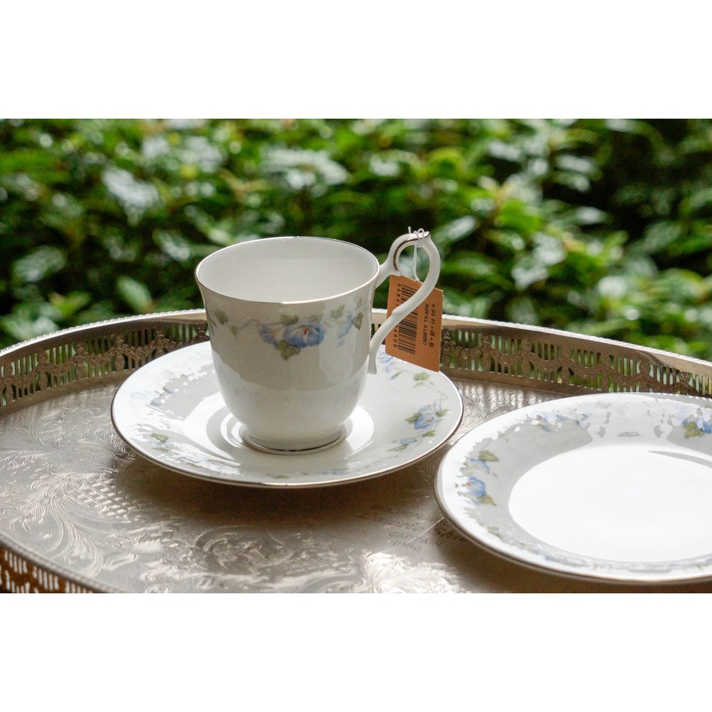 【旭鑫】ROYAL ALBERT MORNING FLOW系列 英國 骨瓷 瓷器 杯組 茶杯 咖啡杯 下午茶 A.01