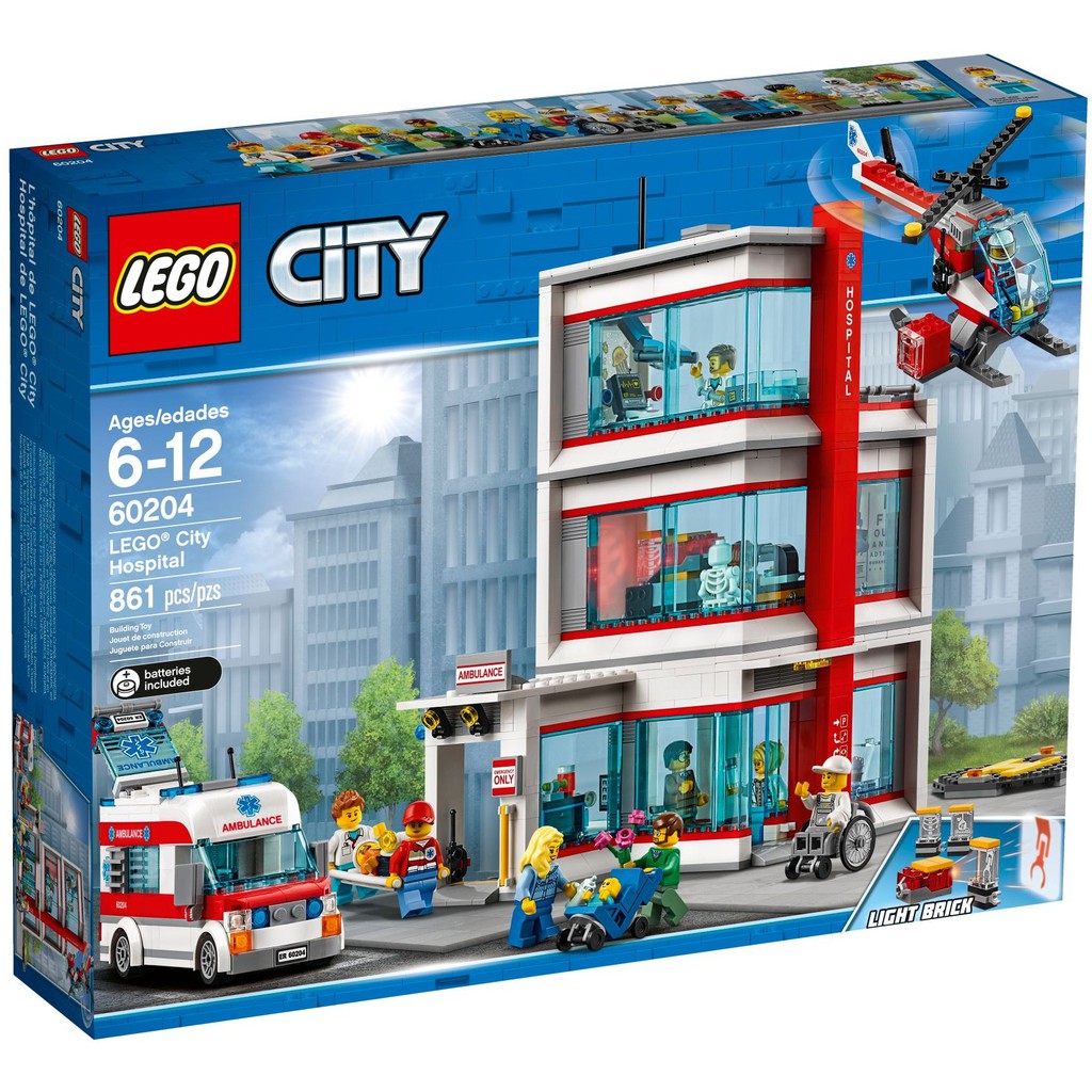 《熊樂家║高雄 樂高 專賣》LEGO 60204 樂高城市醫院 City Hospital City 城市系列