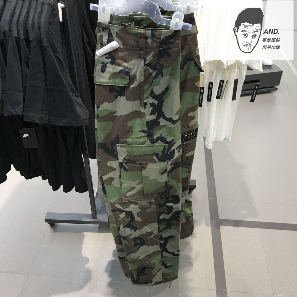 And Nike Sb Flx Ftm Cargo Pants 迷彩滑板休閒口袋工作褲885864 222 蝦皮購物