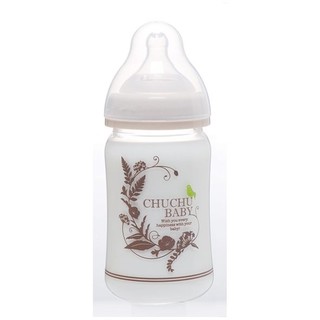 §☆雙子星☆§☆chuchu 啾啾☆純淨典雅寬口玻璃奶瓶-160ml☆