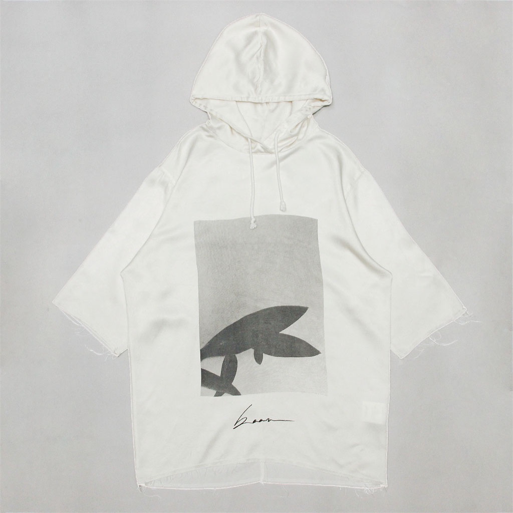【工工】Song For The Mute Silk Half Sleeve Hoodie 設計師品牌 絲綢 短袖帽T #2