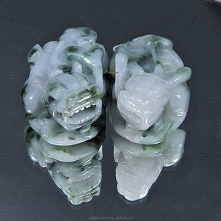 珍珠林~.特請老師傅A貨緬甸三彩翡翠張口帶錢貔貅.掛件擺件~旺事業.祈平安.納百財.改運利器#105