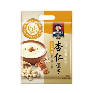 「限購十包」桂格每日營養穀珍杏仁蓮子 26g x 10包 / 袋