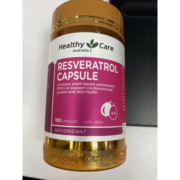 現貨-Healthy Care Resveratrol Capsule 高效白藜蘆醇 180顆