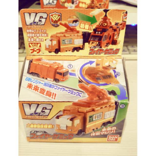 &lt;熊右衛門&gt; 日版 萬代 VooV 超合體 未來變身 消防車 新品