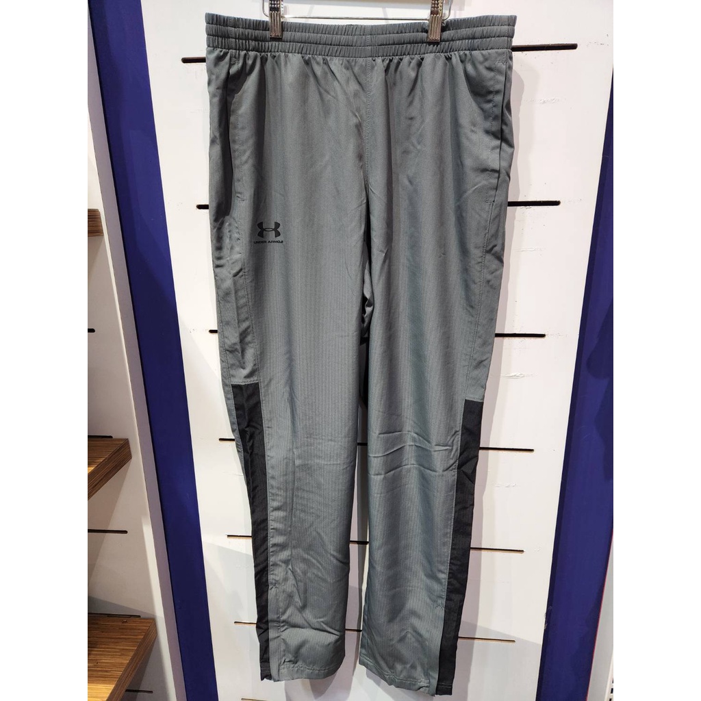 【清大億鴻】Under Armour - Vital 男款長褲 防風 防潑水 平織 直筒 灰色 -1352031-012