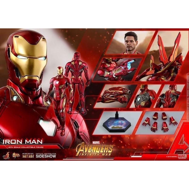 k咩咩Q~二手 Hot Toys MMS473 1/6 合金 復仇者聯盟3 Iron Man 鋼鐵人 MK50 馬克50