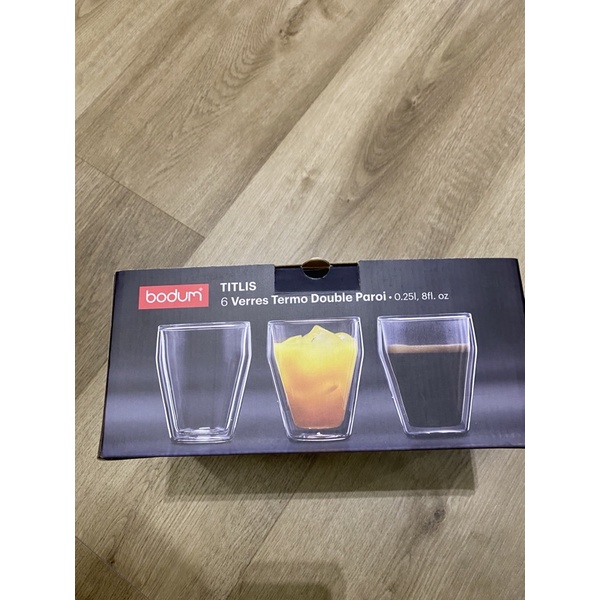 丹麥 Bodum TITLIS 雙層玻璃杯 250ml (一盒六入)