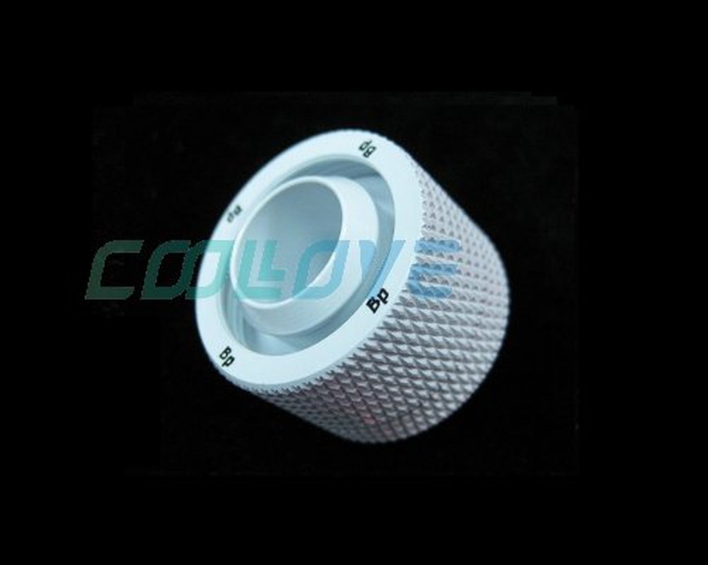 小白的生活工場*Bitspower (BP-DWCPF-CC5V2) TYGON 4分厚管用華麗白出水接頭~現貨