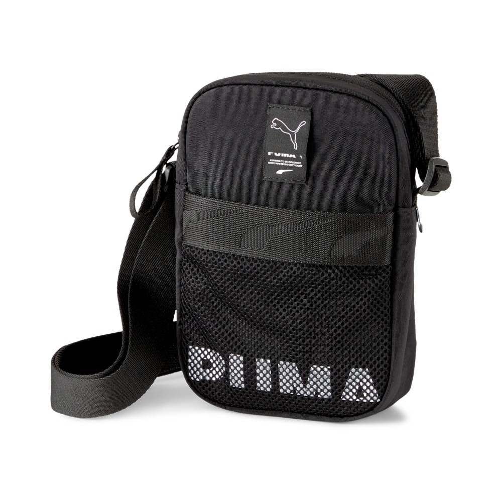 【Omaha】PUMA EvoPLUS 男女款 黑色 單肩包 小側背包 隨身包