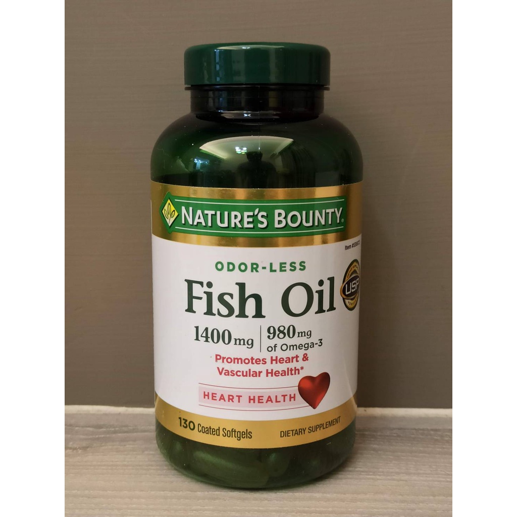 最新美國COSTCO原裝 Nature's Bounty 深海魚油 Fish Oil 1400 mg 130顆裝 蝦皮購物