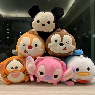 ❤Lika小舖❤ 全新現貨臺灣授權正版迪士尼枕頭娃娃玩偶布偶米奇奇奇蒂蒂唐老鴨史迪奇安琪拉跳跳虎TSUM TSUM