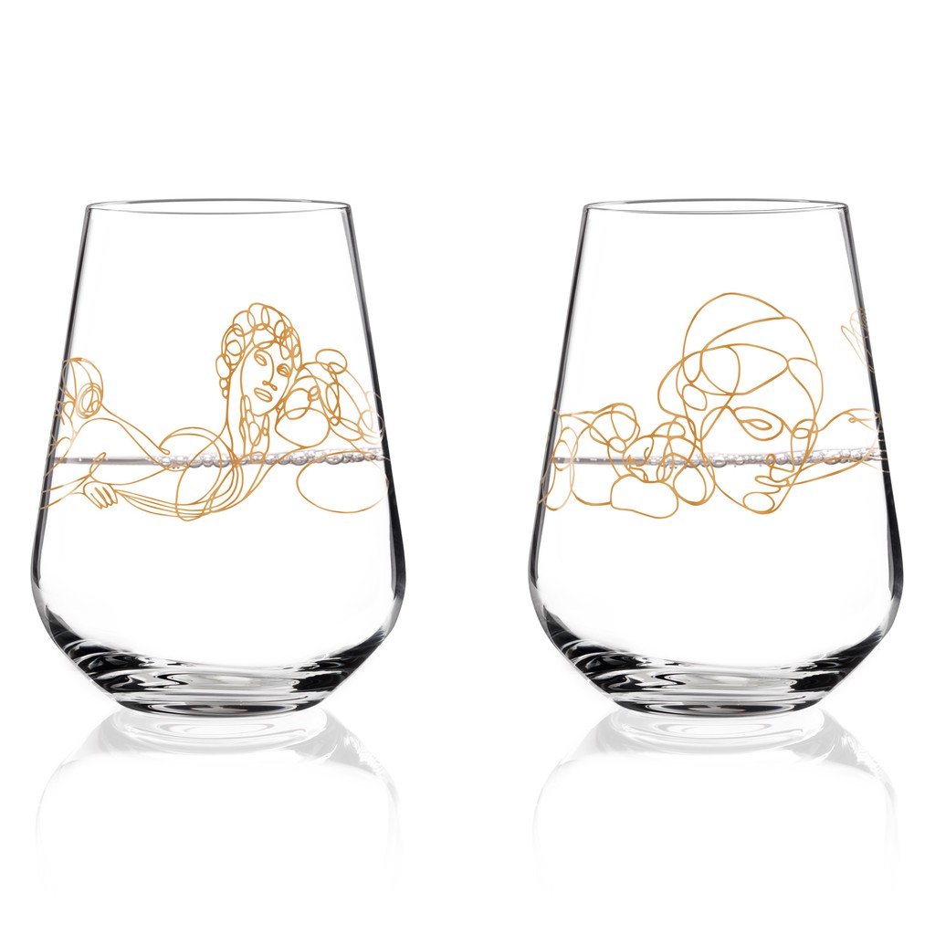 【德國RITZENHOFF】希臘神話對杯(1組2入)-共2款《拾光玻璃》 酒杯 紅酒杯 水酒杯 造型酒杯