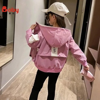 女童外套 秋冬夾克 中大童風衣 連帽棒球服 兒童保暖