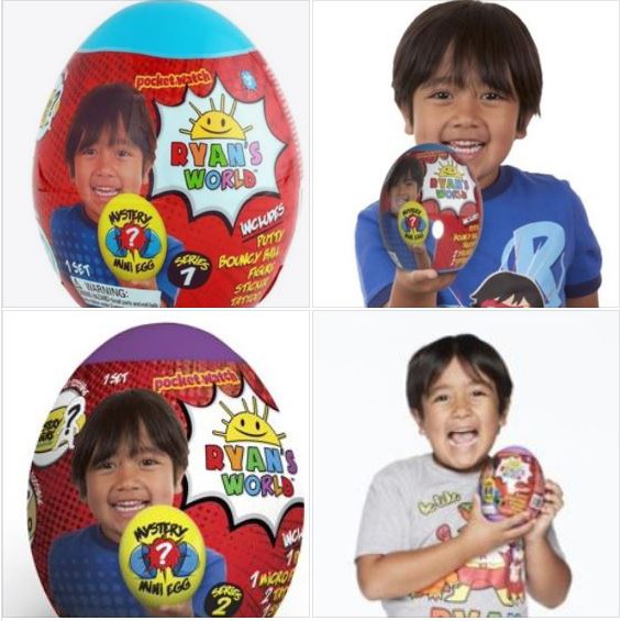 正版 美國最紅youtuber Ryan Toy S Review 玩具神秘蛋扭蛋公仔蛋 蝦皮購物