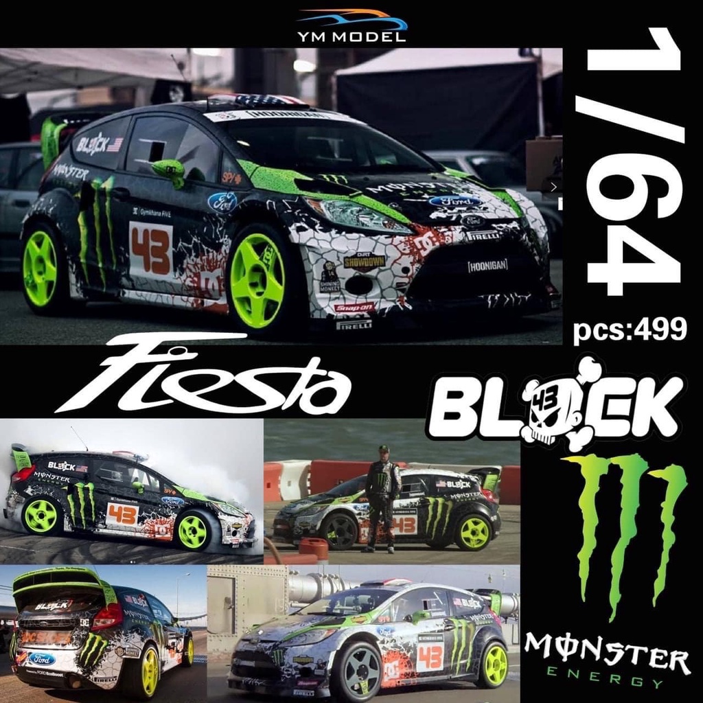 Tsai模型車販賣鋪1 64比例ym Model Ford Ken Block Fiesta Monster 蝦皮購物