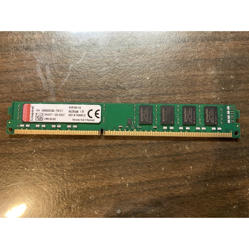 8/14 金士頓 Kingston DDR3 1600 8G 窄版 雙面 終保良品