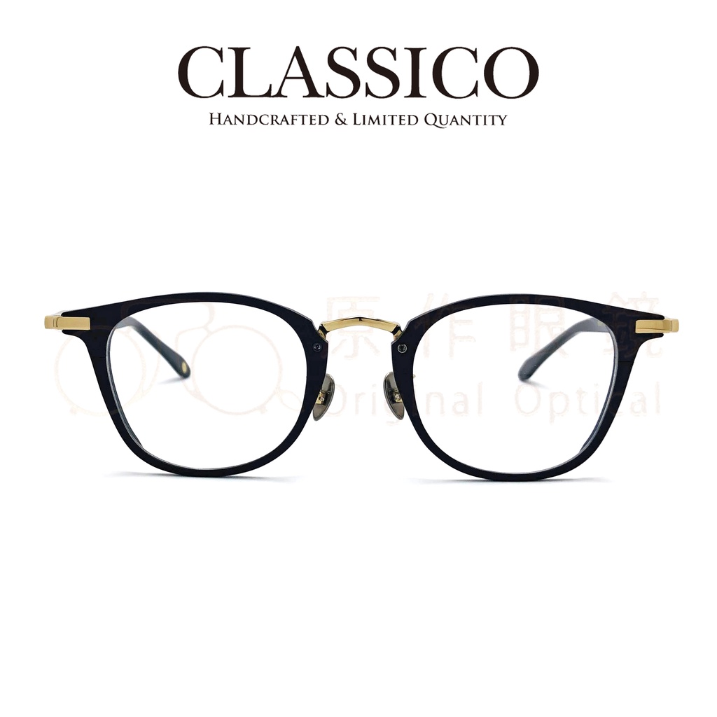 台灣 CLASSICO 眼鏡 M37 C3 (黑/金) 經典方形 【原作眼鏡】