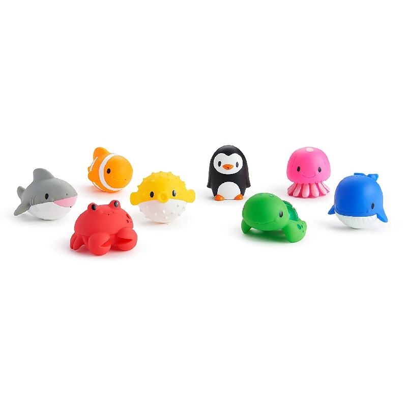 Munchkin 滿健趣 動物海洋噴水洗澡玩具 8入【樂兒屋】