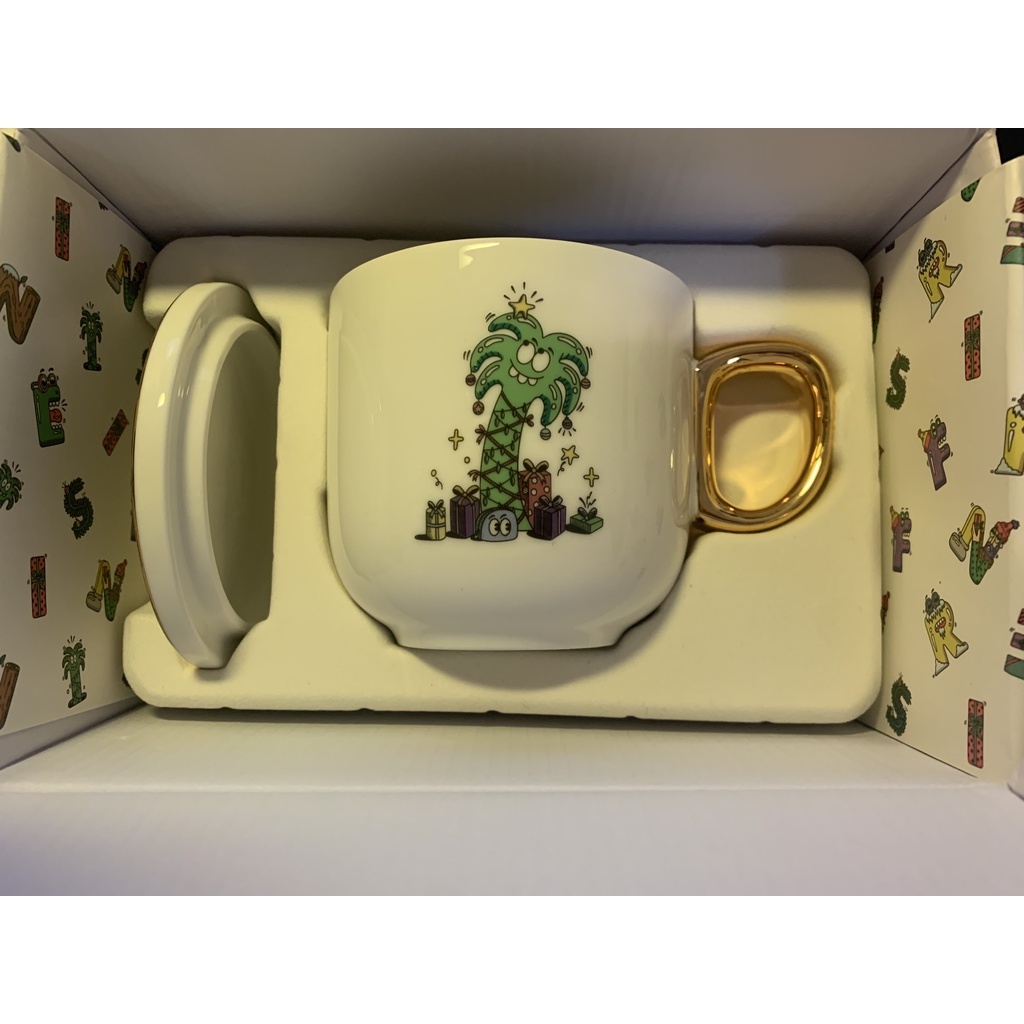 (全新)innisfree 陶瓷杯組 2020綠色聖誕 瘋玩假期陶瓷杯組