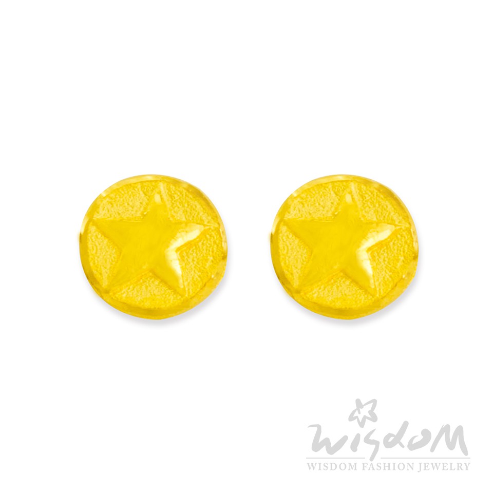 威世登 黃金星型貼耳耳環  GF00095-1-FXX-GHX