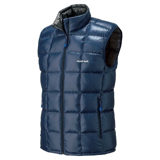 日本 mont-bell 1101468 Superior Down Vest 男 超輕羽絨背心140g 800F 靛藍