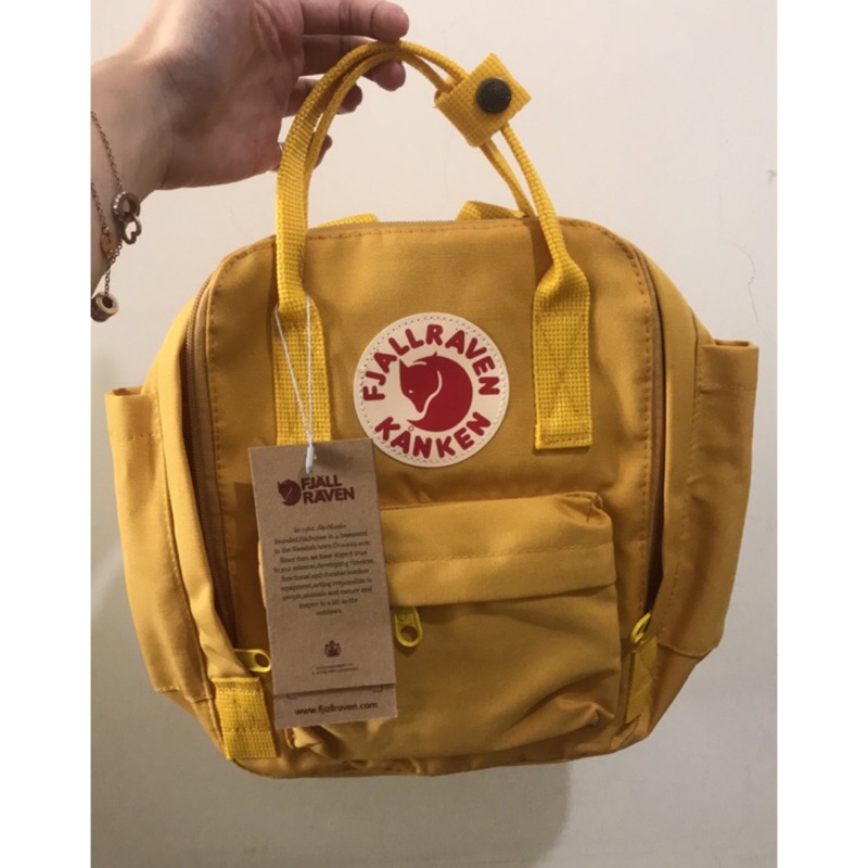 全新🆕Fjallraven 小狐狸 23510 Kanken Mini 經典後背包7L 溫暖黃 後背包 書包