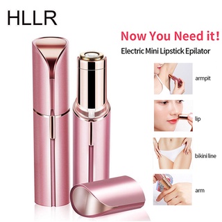 HLLR脫毛器面部脫毛口紅剃須刀電動修眉器USB充電迷你
