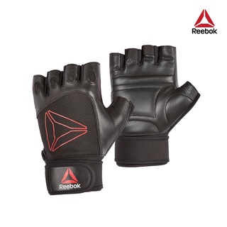 Reebok 短指皮革重訓手套 銳步
