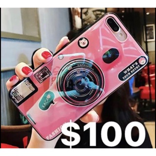 紅米5PLUS手機殼 全新手機殼 顏色：玫瑰金 立式電鍍皮套 相機支架手機殼$100 顏色：粉色