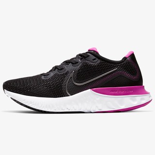 NIKE Renew Run 女鞋 慢跑 休閒 輕量 透氣 黑 桃紅【運動世界】CK6360-004