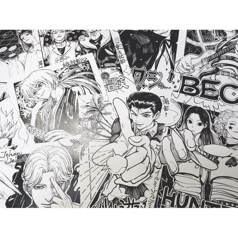 綜漫同人周邊黑白時淚明信片組劇毒湍蒸氣湍幽遊白書jojo的奇妙冒險獵人銀魂浪客劍心棋靈王棋魂鋼鍊