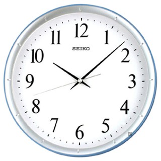 SEIKO 精工 指針式時尚掛鐘 時鐘-銀框 QXA378L