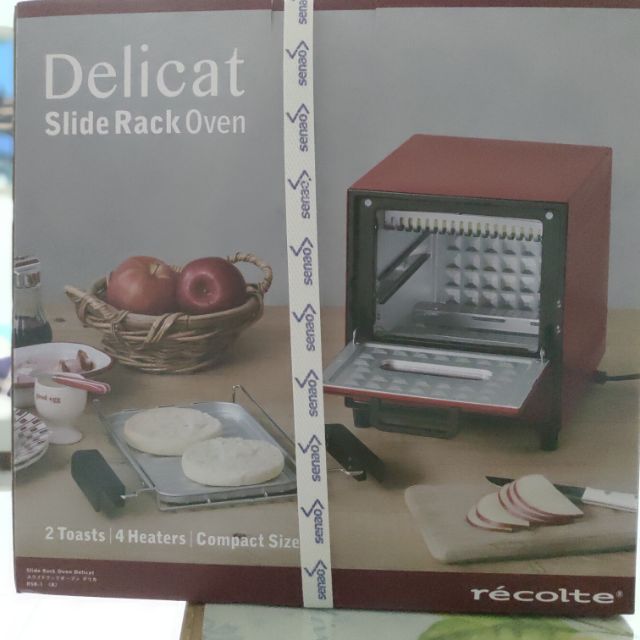 recolte 日本麗克特 Delicat 電烤箱 紅色（免運費）