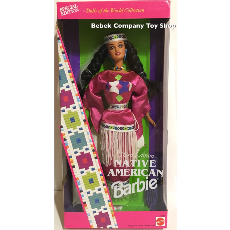 Mattel 1994 Native American Barbie 世界系列 絕版 古董 芭比娃娃 印地安 全新未拆