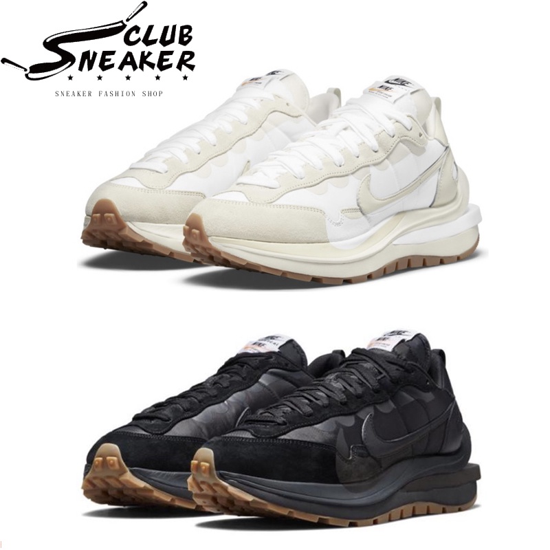 【sneaker_club】Sacai x Nike VaporWaffle 米白 黑色黑生膠 聯名 結構 厚底 男女鞋